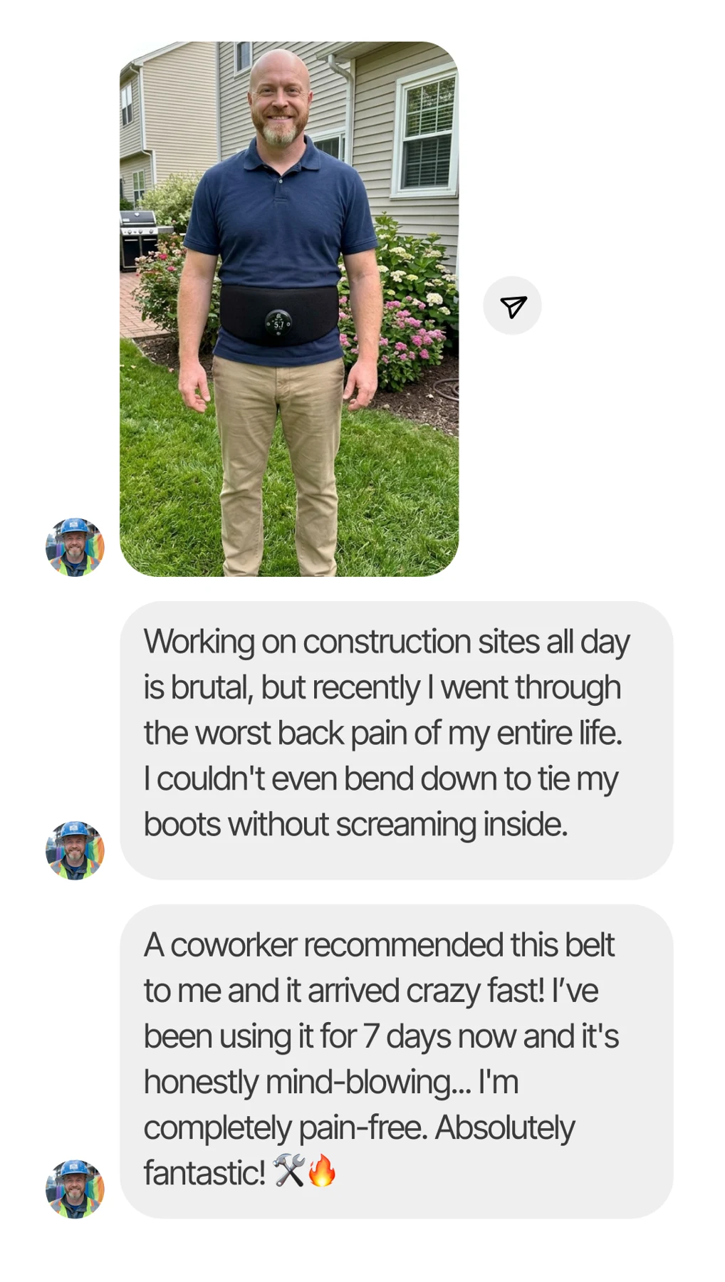 Customer feedback screenshot 3